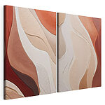 Modulaire canvasprint Zachte tinten in golvende lagen