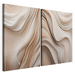 Modulaire canvasprint Zachte rondingen in rustige tinten