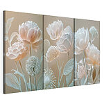 Modulaire canvasprint Bloemencollage