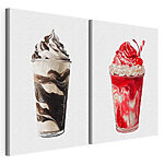 Modulaire canvasprint Een paar ijscoupes
