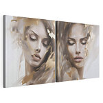 Modulaire canvasprint Zachte schoonheid in subtiele tinten