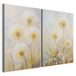 Modulaire canvasprint Schilderij van paardenbloemen