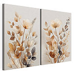 Modulaire canvasprint Verfijnde botanische kunst in zachte tinten