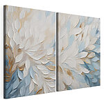 Modulaire canvasprint Elegante lagen van zachte kleuren
