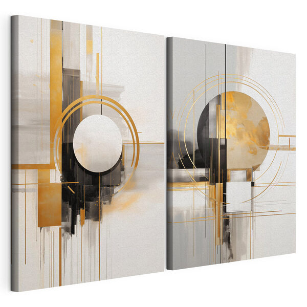 Twee kunstwerken Modulaire canvasprint Twee kunstwerken
