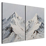 Modulaire canvasprint Besneeuwde berg
