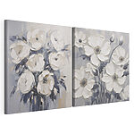 Modulaire canvasprint Schilderij van bloemen op doek
