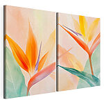 Modulaire canvasprint Bloemencollage