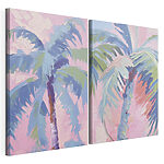 Modulaire canvasprint Schilderij van palmbomen