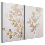 Modulaire canvasprint Schilderij van een boom met bladeren