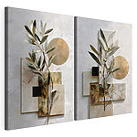 Modulaire canvasprint Elegante composities van natuur en kunst