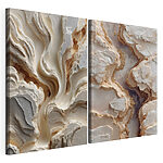 Modulaire canvasprint Stromingspatronen in natuurlijke formaties