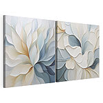 Modulaire canvasprint Vloeiende patronen in zachte tinten