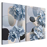 Modulaire canvasprint Bloemencollage