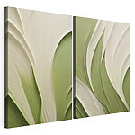 Modulaire canvasprint Vloeiende patronen in zachte tinten