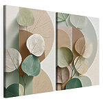 Modulaire canvasprint Collage van bladeren