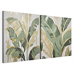 Modulaire canvasprint Schilderij van een plant