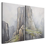 Modulaire canvasprint Schilderij van een berg