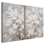Modulaire canvasprint Schilderij van bloemen op doek