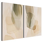 Modulaire canvasprint Abstracte lagen in zachte kleuren
