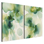 Modulaire canvasprint Zachte tinten vloeien over in vloeiende patronen