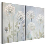 Modulaire canvasprint Collage van witte bloemen
