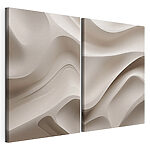 Modulaire canvasprint Zachte rondingen in warme tinten