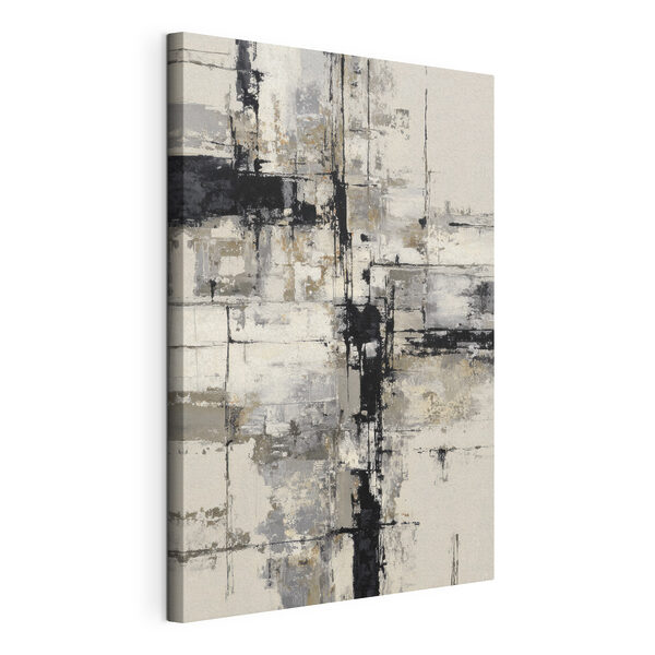 Canvas Schilderijen Zwart-wit schilderij
