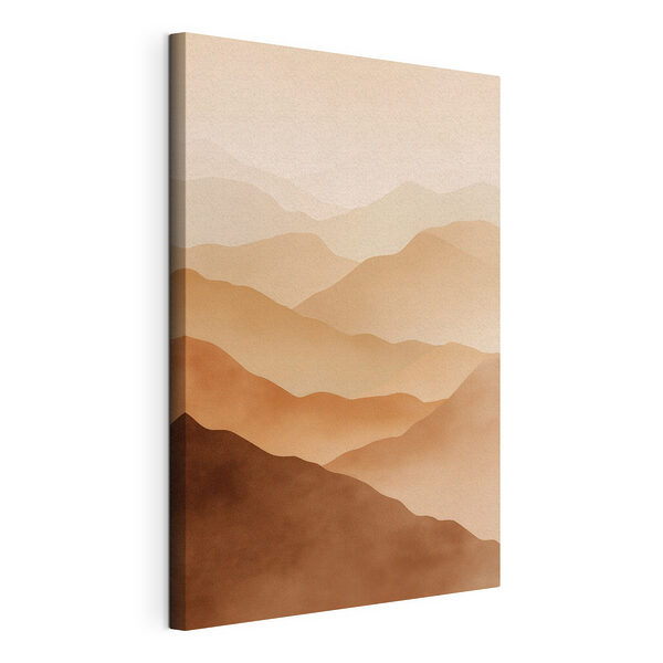 Bergketen met mist Canvas Schilderijen Bergketen met mist